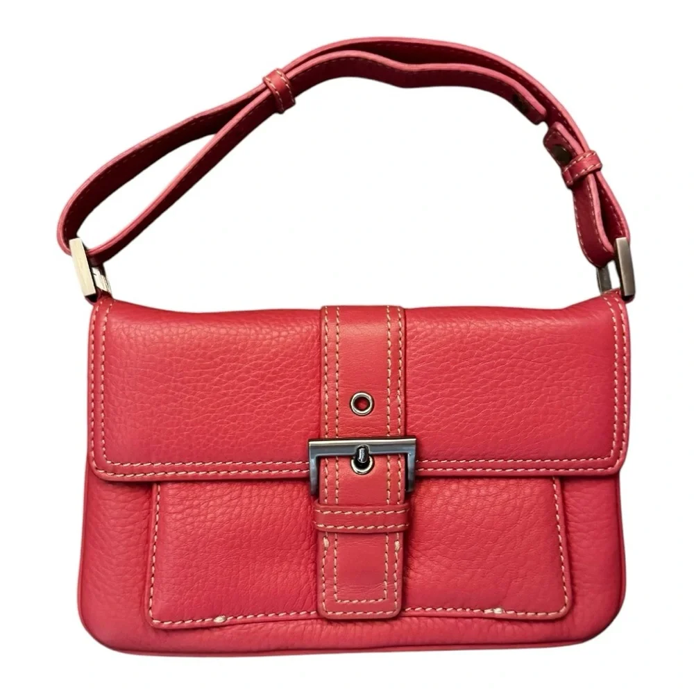 TALBOTS Pink/Coral Leather Bag